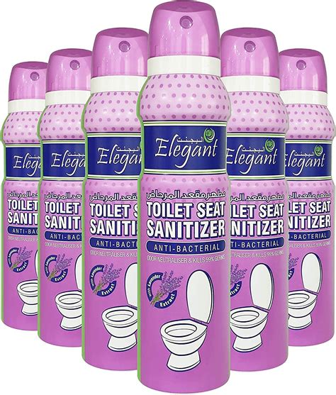 Elegant Toilet Seat Sanitizer Spray Pack Of 6 150ml Disinfectant