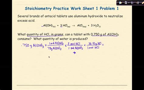 Stoichiometry Ap Chem Practice