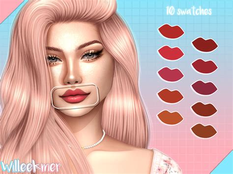 Sims 4 Cc Lipstick Maxis Match