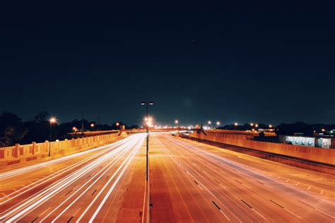 Free Images Night Highway Driving Freeway Evening Curve
