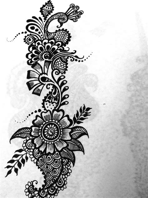 Henna Drawings Henna Drawings Henna Flower Tattoo