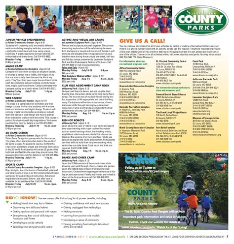 St Louis County Parks 2011 Activity Guide