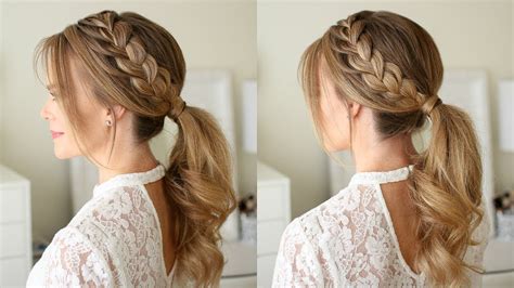 24 French Braid Ponytail Hairstyles With Weave Recommend Medium