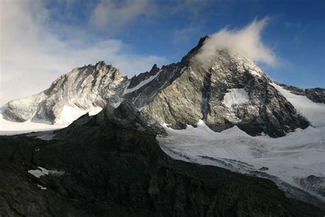 Die Alpen Großglockner Dem Höchsten Berg In Österreich Stock Bild