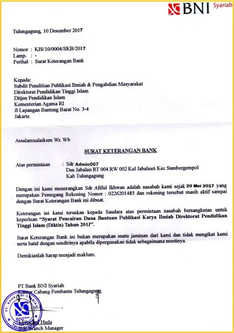 Contoh Surat Pernyataan Penipuan Untuk Bank