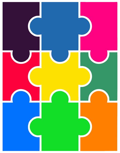 19 Printable Puzzle Piece Templates Templatelab Pin On Quick Saves