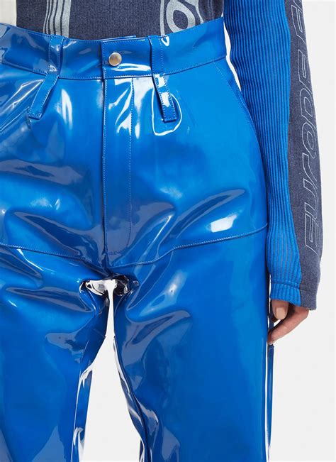 Gmbh Seam Pvc Pants In Blue Lyst