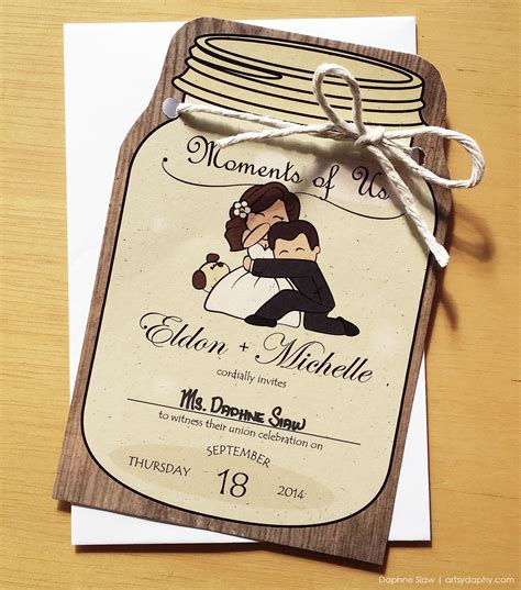 Cute Wedding Invitation Card Designed For Eldon And Michelle Funny