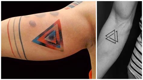 Tatuajes De Triángulos Para Hombres 35 Diseños Hipster Llenos De