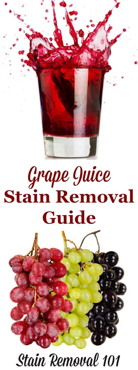 It's a way of death. How To Remove Grape Juice Stains