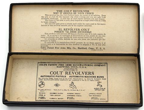 Colt Police Positive 38 Special Box Selected By Fitz Collectors
