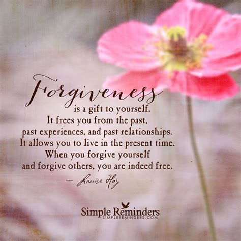 Forgiveness Is A T To Yourself By Louise Hay Forgiveness Quotes