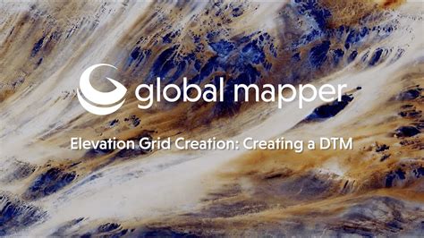Creating A Digital Terrain Model In Global Mapper Youtube