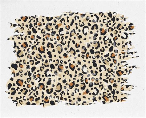 Distressed Leopard Print Png Leopard Sublimation Design Etsy