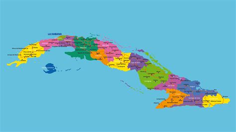 Mapa Turístico De Cuba