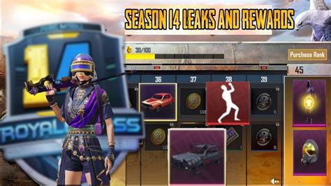 Season 14 Royal Pass 1 To 100 Rp Rewards Pubg Mobile Season 14 Leaks Of