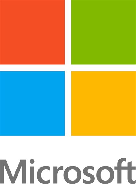 Working version of perl style msft logo. Fichier:Microsoft logo - 2012 (vertical).svg — Wikipédia