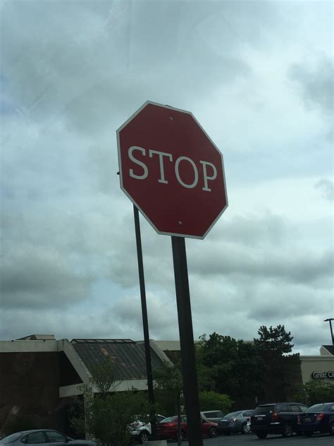 Chick Fil A Uses Stop Signs With A Different Font Than Regular Stop