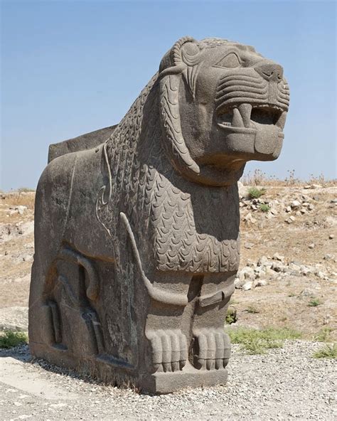 Basalt Lion Sculpture Late Hittite Period Ain Dara Northern Syria