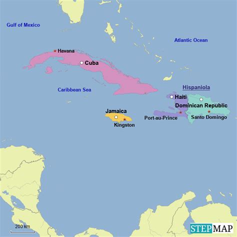 Stepmap Latin America Islands