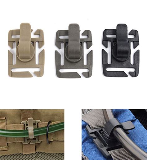 3 Water Drinking Tube Rotatable Hydration Bladder Molle Tube Clips Backpack 비드바이코리아 해외 전문
