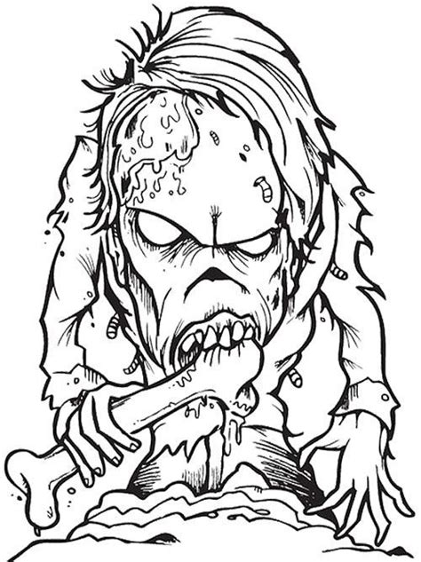Coloring pages zombies nagarkovil com. Creepy Halloween Coloring Pages at GetColorings.com | Free ...