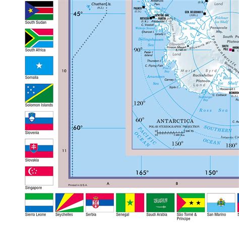CoolOwlMaps World Wall Map Political With Flags Poster 36x24 Rolled
