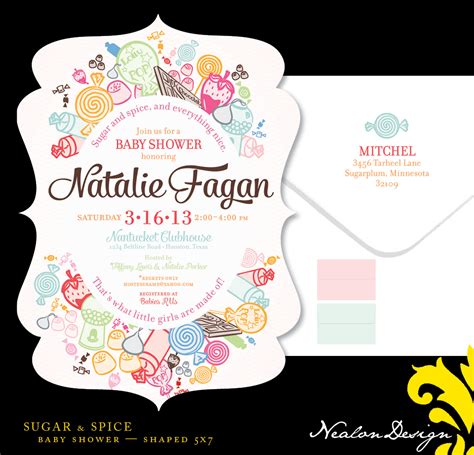 Super girly and very very sweet! Nealon Design: SUGAR & SPICE Baby Shower