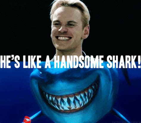 Even When People Call You A Handsome Shark Michael Fassbender Sexy GIFs POPSUGAR Love Sex