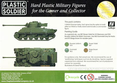 Plastic Soldier Company 15mm Scale Allied Sherman M4a4 Firefly Box Set