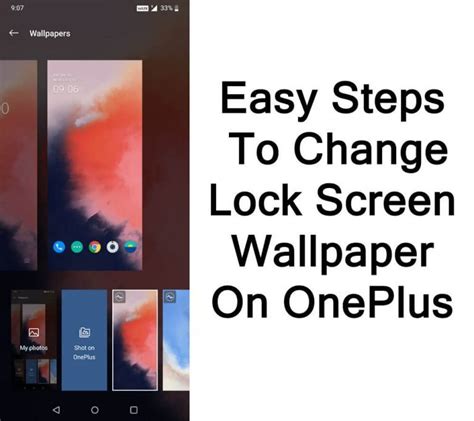 How To Change Lock Screen Wallpaper On Oneplus