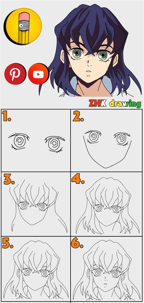 Learn How To Draw Inosuke From Demon Slayer Easy Drawing Step By Step Drawing Draw
