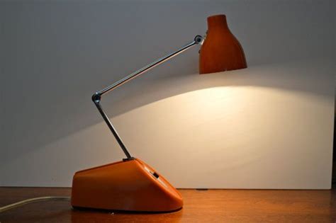 Retro Mid Century Orange Desk Lamp By Hamilton Industries Etsy Lamp