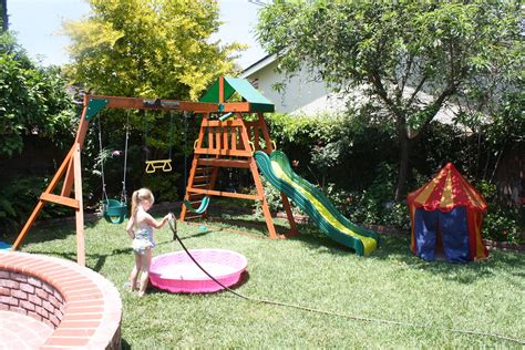 Below is the list of best playsets for physical activities i would suggest. Sunny Simple Life: Making the Most of a Small Backyard