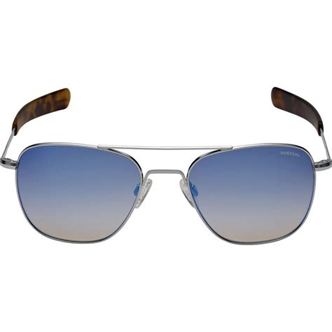 Randolph Engineering Aviator Bayonet Sunglasses Matte Chrome Sportique