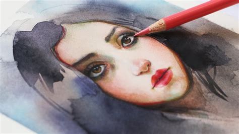 Watercolor Portrait Tutorial Step By Step How To Watercolor Portrait