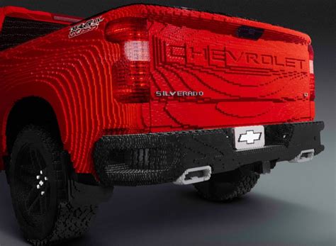 2019 Chevrolet Silverado Trail Boss Built With Lego Bricks