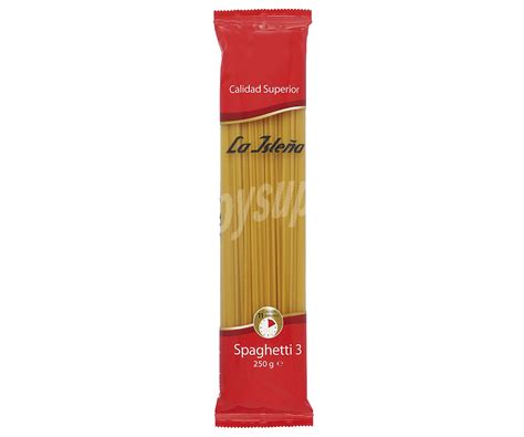 La Isleña Pasta Espagueti Nº 3 Paquete De 250 G