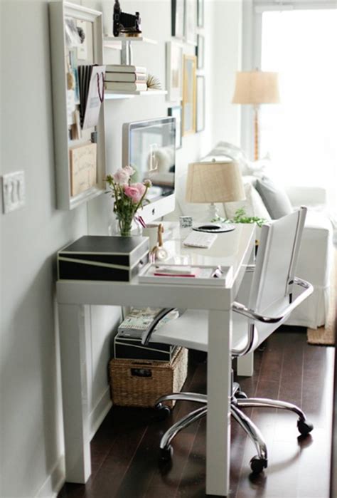 Small And White Home Office Room Ideas Homemydesign