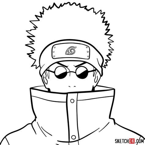 How To Draw Shino Aburames Face In 2021 Shino Aburame Face Guided