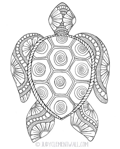 Western painted turtle coloring page from terrapin category. Gorgeous Sea Turtle Coloring Page | Turtle coloring pages ...