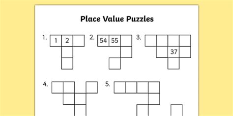 Place Value 100 Square Puzzle With Missing Numbers