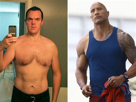 The Rock Muscles Before After