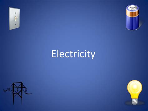 Electricity Ppt Background