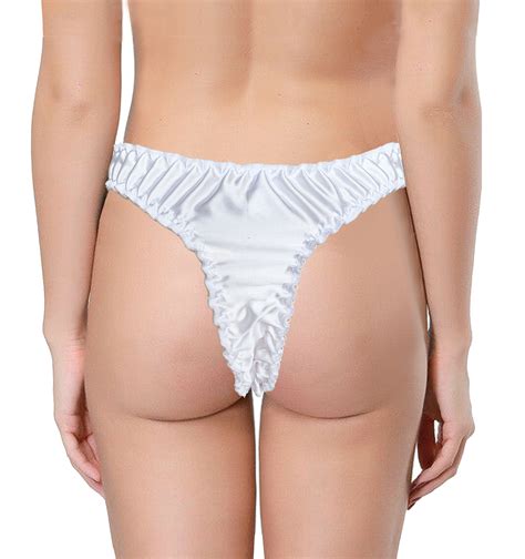 satin soyeux tanga taille haute bikini slips sous vêtements slips culottes taille 10 20 ebay