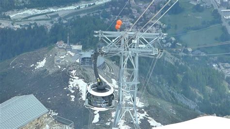 Cable Car Ride Up By Mt Blanc Courmayeur Valle D Aosta Italy June YouTube
