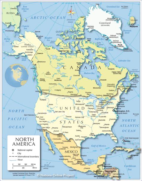 North America Map With States And Capitals Printable Map Gambaran