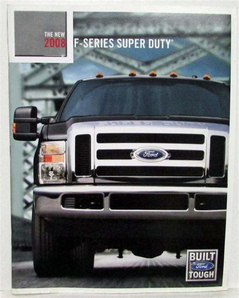 2008 Ford F Series Super Duty Truck Sales Brochure