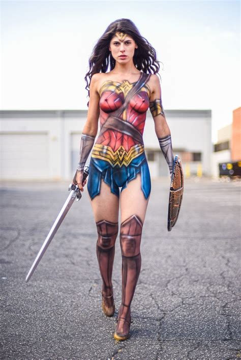 Wonder Woman Bodypaint Runusualart