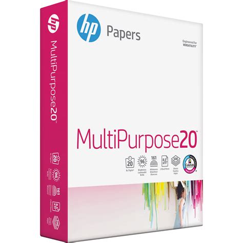 Hp Papers Multipurpose20 85x14 Copy And Multipurpose Paper White 500